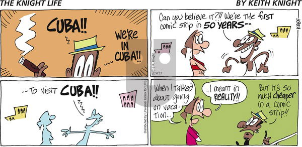 The Knight Life on Sunday September 27, 2015 Comic Strip