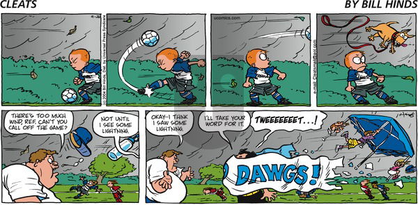 Cleats on Sunday September 26, 2004 Comic Strip