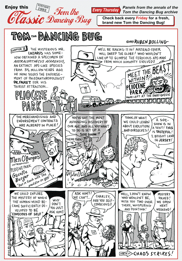 Tom the Dancing Bug on Thursday January 9, 2014 Comic Strip