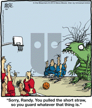 In the Bleachers on Wednesday February 1, 2012 Comic Strip
