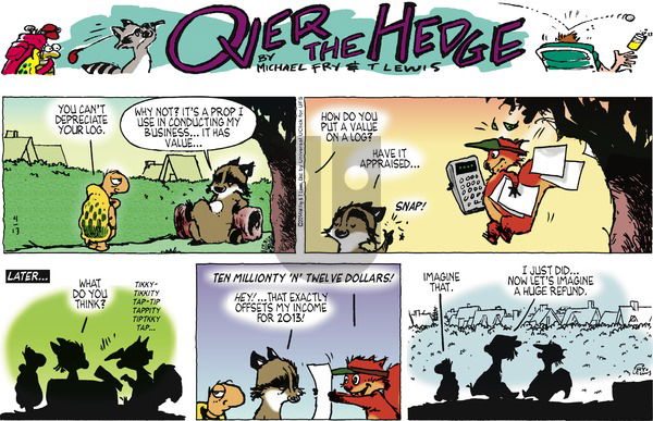Over the Hedge on Sunday April 13, 2014 Comic Strip