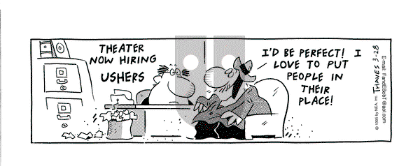 Frank and Ernest on Tuesday March 28, 1995 Comic Strip