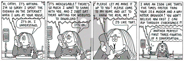 Cathy Classics on Tuesday October 1, 1996 Comic Strip