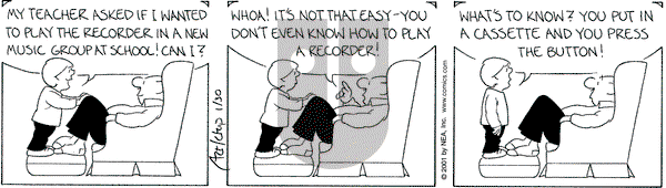 The Born Loser on Tuesday January 30, 2001 Comic Strip