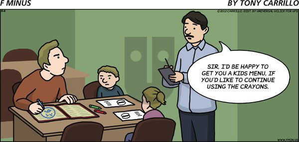 F Minus on Sunday May 6, 2012 Comic Strip