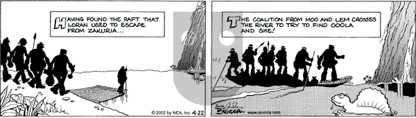Alley Oop on Monday April 22, 2002 Comic Strip