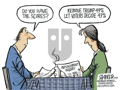 Jeff Stahler on Thursday November 28, 2019 Comic Strip