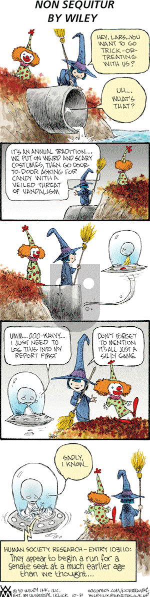 Non Sequitur on Sunday October 31, 2010 Comic Strip