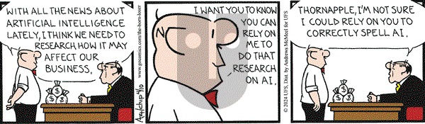 The Born Loser on Wednesday April 10, 2024 Comic Strip