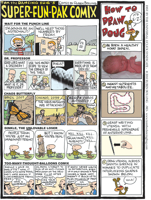 Tom the Dancing Bug on Friday April 9, 2010 Comic Strip