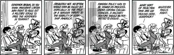 Doonesbury on Thursday January 24, 1980 Comic Strip