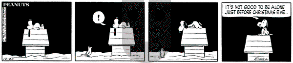 Peanuts on Saturday December 23, 1961 Comic Strip