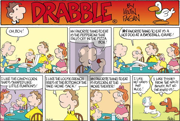 Drabble on Sunday March 2, 2014 Comic Strip
