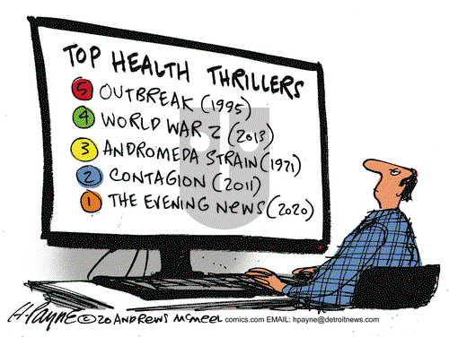 Henry Payne on Tuesday April 7, 2020 Comic Strip