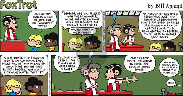 FoxTrot on Sunday June 5, 2016 Comic Strip