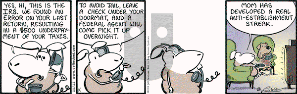 DeFlocked on Monday November 11, 2013 Comic Strip