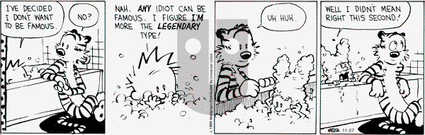 Calvin and Hobbes on Thursday November 27, 2014 Comic Strip