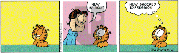 Garfield - Wednesday August 2, 1995 Comic Strip
