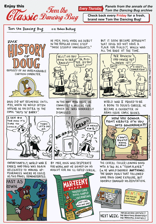 Tom the Dancing Bug on Thursday August 29, 2013 Comic Strip