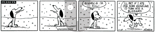 Peanuts - Friday January 18, 1957 Comic Strip