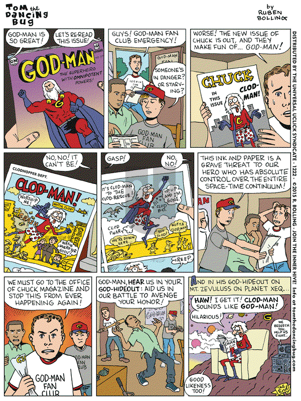 Tom the Dancing Bug on Friday January 23, 2015 Comic Strip
