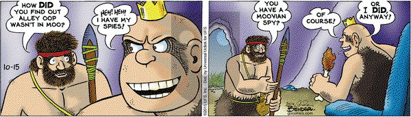 Alley Oop on Thursday October 15, 2015 Comic Strip