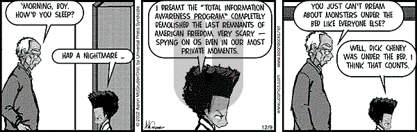 The Boondocks - Monday December 9, 2002 Comic Strip