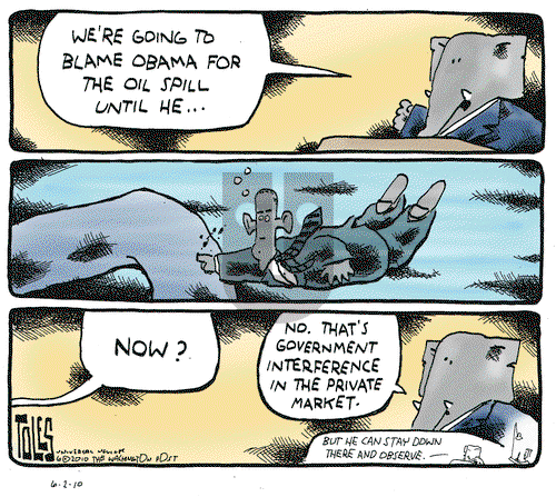 Tom Toles on Wednesday June 2, 2010 Comic Strip