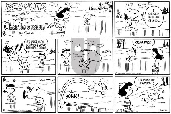Peanuts on Sunday January 27, 1980 Comic Strip