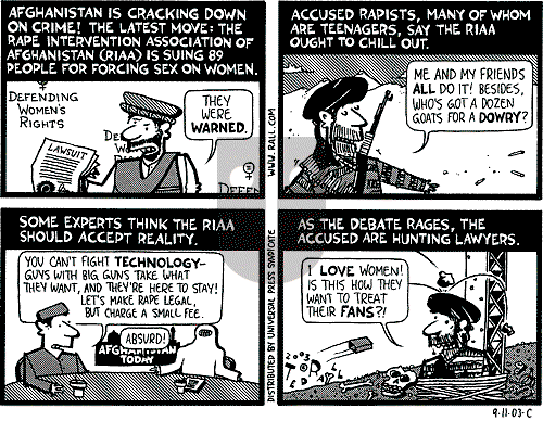 Ted Rall on Monday September 15, 2003 Comic Strip