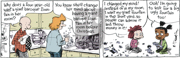Cul de Sac on Friday December 5, 2014 Comic Strip