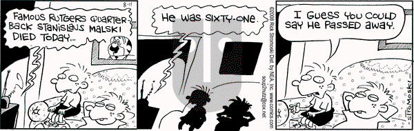 Soup to Nutz - Old on Monday August 11, 2008 Comic Strip