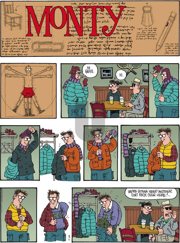 Monty on Sunday February 11, 2018 Comic Strip