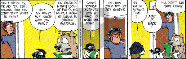 Get Fuzzy on Monday April 21, 2008 Comic Strip