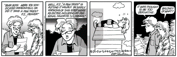 Doonesbury on Thursday January 9, 1997 Comic Strip
