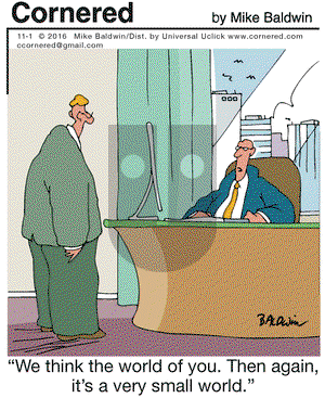 Cornered on Tuesday November 1, 2016 Comic Strip