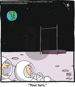 In the Bleachers on Saturday December 17, 2016 Comic Strip