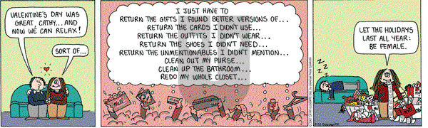 Cathy Classics on Thursday February 15, 2007 Comic Strip