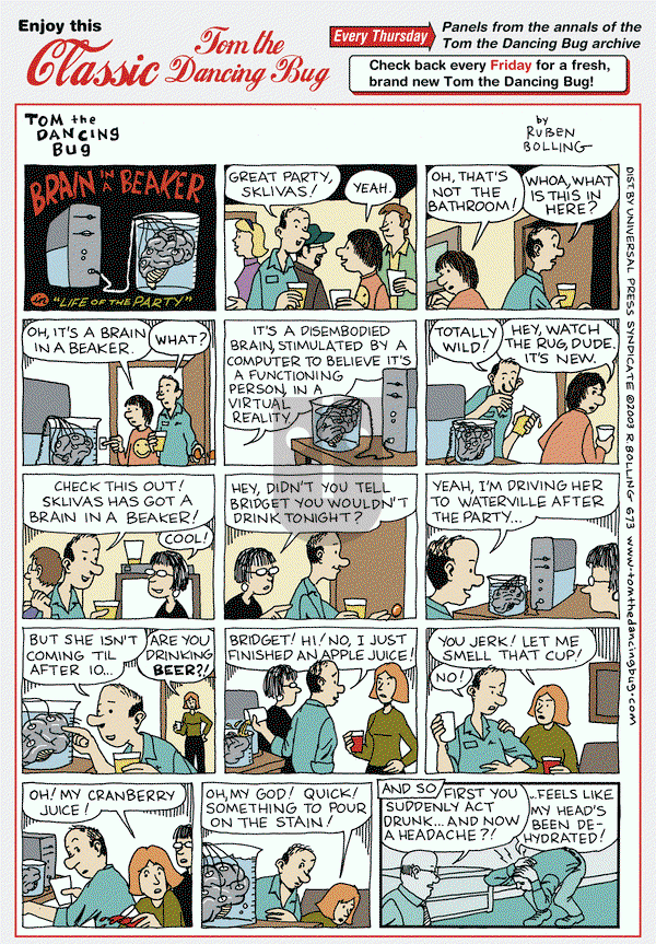 Tom the Dancing Bug on Thursday January 10, 2013 Comic Strip