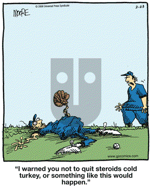 In the Bleachers on Saturday February 23, 2008 Comic Strip