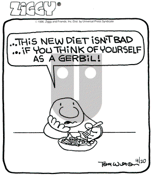 Ziggy on Saturday April 20, 1996 Comic Strip