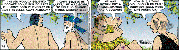 Alley Oop on Tuesday July 2, 2013 Comic Strip