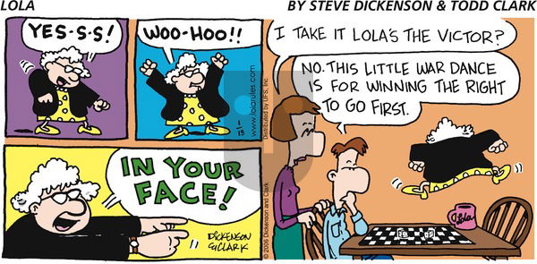 Lola on Sunday January 15, 2006 Comic Strip