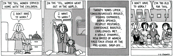 Cathy Classics on Monday November 15, 1993 Comic Strip