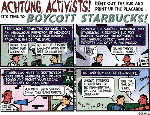 Ted Rall on Monday June 25, 2001 Comic Strip