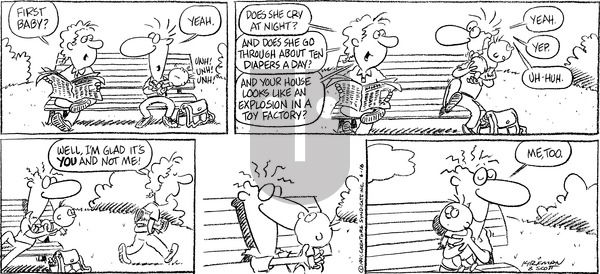 Baby Blues on Sunday June 16, 1991 Comic Strip