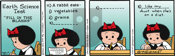 Nancy on Tuesday March 18, 2014 Comic Strip