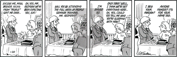 Doonesbury - Thursday January 20, 1977 Comic Strip