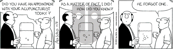 The Born Loser on Monday November 5, 2001 Comic Strip