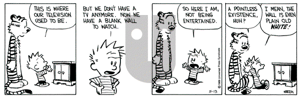 Calvin and Hobbes on Saturday May 13, 1989 Comic Strip